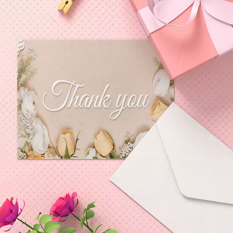 Custom Cards Thank You Cards Custom Business Card Personalized Logo Packaging For Small Business Wedding invitation Postcards - Image 4