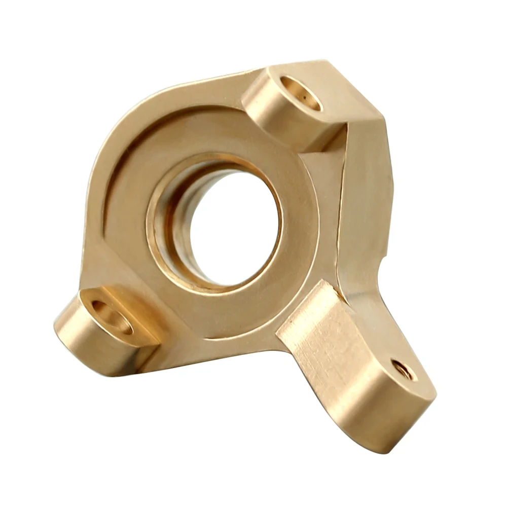 2 Pcs Brass Weighted Steering Cup Brass Steering Knuckle Kit For Axial SCX24 90081 RC Car Upgrade Parts Accessories