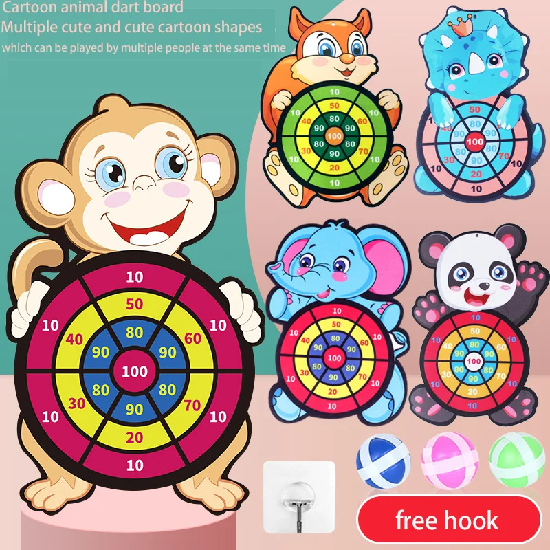 Interactive Family Party เกมการศึกษา Dart Boards ของเล่นสัตว์ Soft Stciky Ball โยนสําหรับของขวัญเด็ก