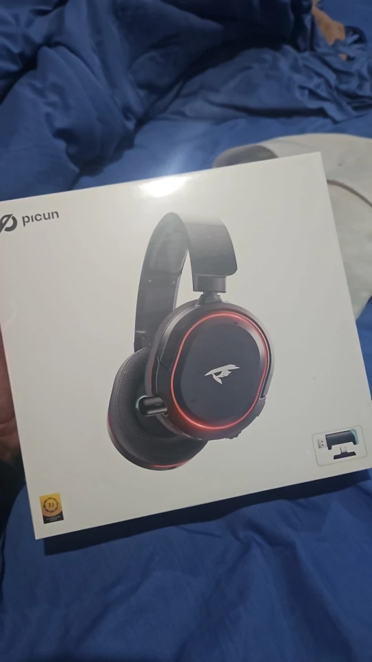 Picun G2 2.4G Wireless Gaming Headset Bluetooth Headphones 5ms Low Latency 7.1 Surround ENC Mic For PC PS4 PS5 Phone Switch photo review