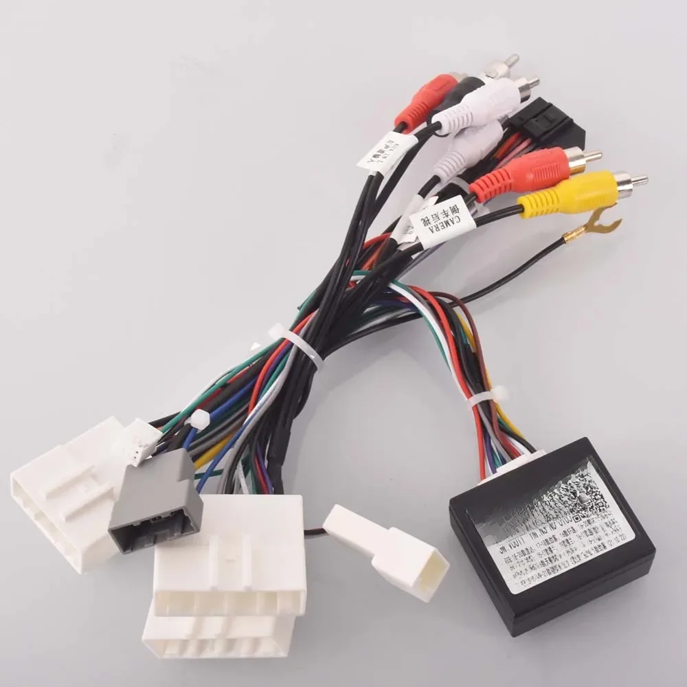 Wiązka przewodów radia samochodowego Stereo Adapter kabla Android 16pin dla Nissan Murano Qashqai j10 j11 X trail Tiida — 2