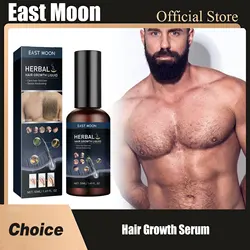 Hair Growth Serum Chest Body Hair Mustache Regrowth Longer Thicker Hair Thinning Treatment Moisture Nourish Beard Growth Spray