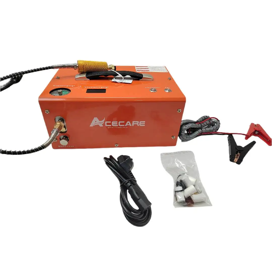 ضاغط ضغط عالي محمول من ACECARE ، خزان الغوص PCP ، 4500Psi ، 300Bar ، our V ، io V ، 12V DC