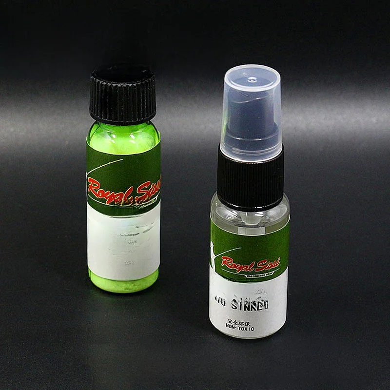Royal Sissi Floatant w proszku i sinket dodatki do combo fly fishing chemicznych sucha mucha pływające w proszku 20ml i wet fly tonący płyn 20ml — zdjęcie 2