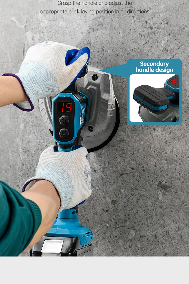 ماكيتا BPJ-355 آلة وضع البلاط 18 فولت مع 8 سرعات تعديل قدرة عالية لأداة تزيين المنزل بالاهتزاز على الحائط والأرضيات #4