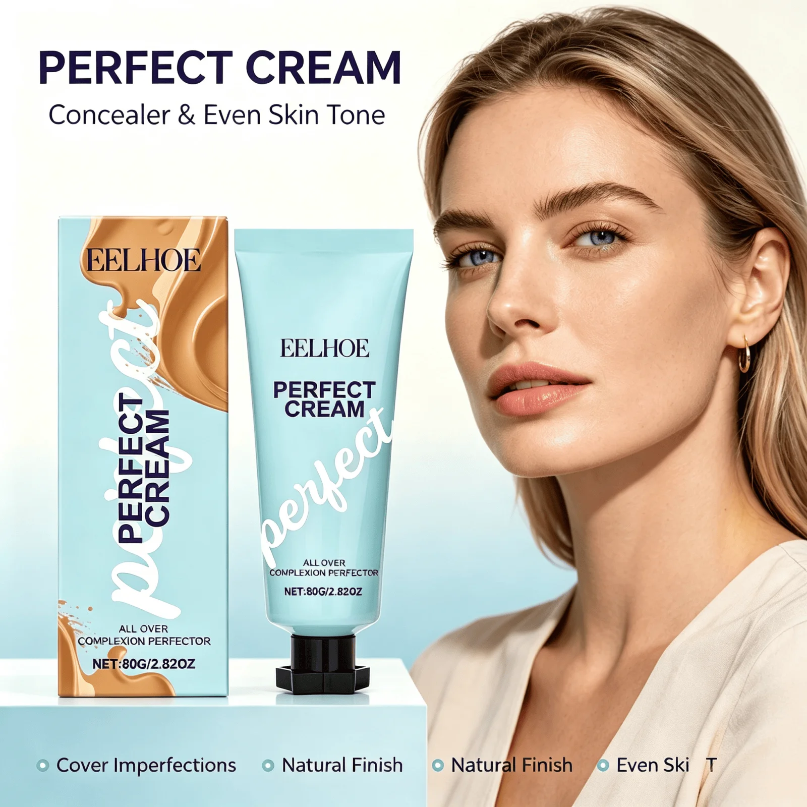 Liquid Concealer Arnica Extract Natural Coverage Lightweight Texture Easy Blend Long Wear Even Skin Tone Face Body Full Coverage Foundation