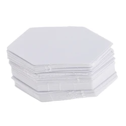 100 Pieces Hexagon Shape Paper Quilting Templates for Sewing Craft Sewing Knitting Crochet Projects DIY Apparel Sewing Fabric