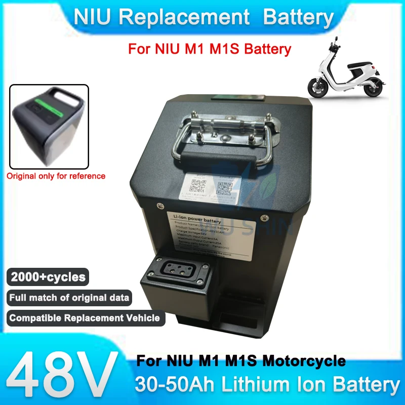 48V 30Ah 35Ah 40Ah 45Ah 50Ah Lithium Battery NIU Original Replacement Battery For NIU M1 M1S Motorcycle Scooter With Charger