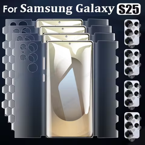 8IN1 Butterfly Hydrogel Film For Samsung S25 Ultra S24 S23 Plus S22 S21 FE Screen Protector For Samsung Note 20 Ultra Lens Film