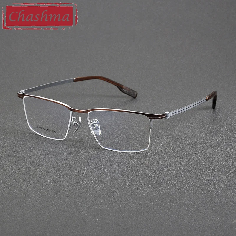 Chashma Prescription Glasses Men Top Quality Pure Titanium Eyeglasses Frames Optical Women Eyewear for Recipe Lenses Spectacles