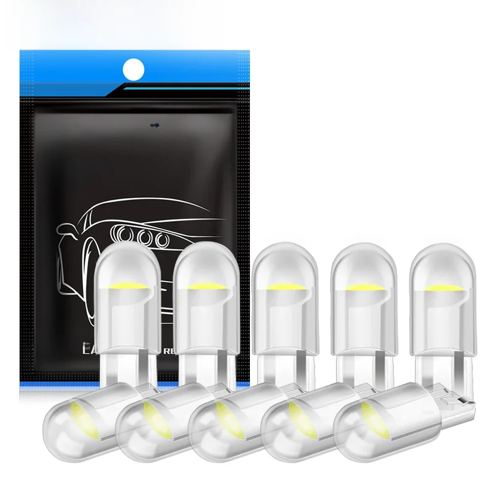 10 Stücke T10 W5W Led-lampe WY5W 168 194 LED Auto Innenkuppeln Keil Parkplatz Kennzeichenleuchte Auto 12 V Weiß Rot Gelb Blau
