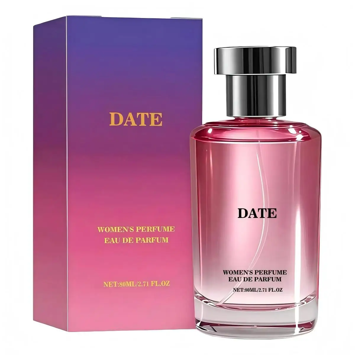 DATE Eau de Parfum para Mujer, perfume femenino, esencia ligera de 80 ml. Con un aroma floral y afrutado, es perfecto para uso diario o para citas, manteniendo un aliento fresco en todo momento. No te lo pierdas si te encanta el aroma ligero!