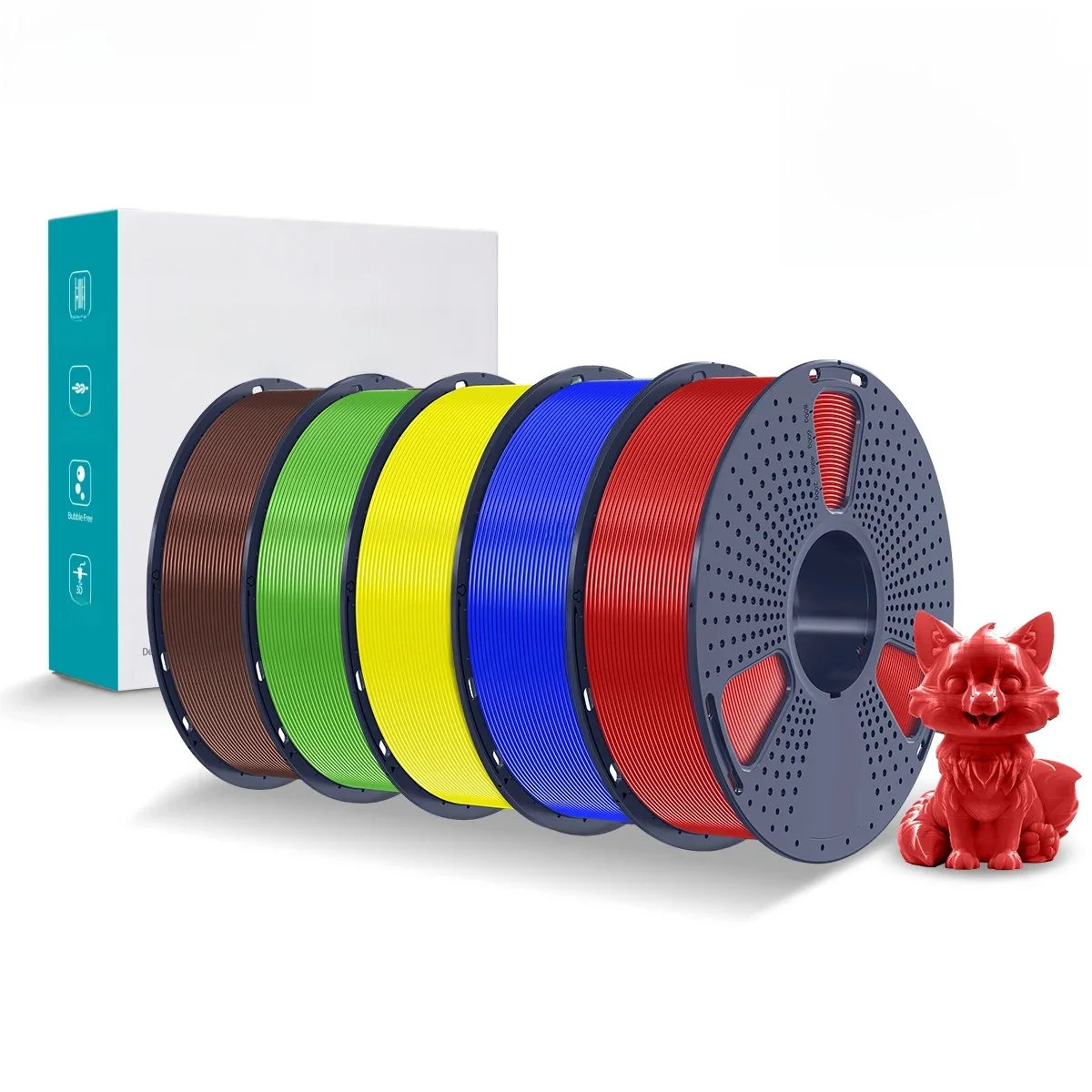 SUNLU PETG Filament do drukarki 3D 5KG, schludno nawijany, dobra wytrzymałość Filament 3D 1,75 mm ze szpulą wielokrotnego użytku do większości drukarek FDM — zdjęcie produktu 7