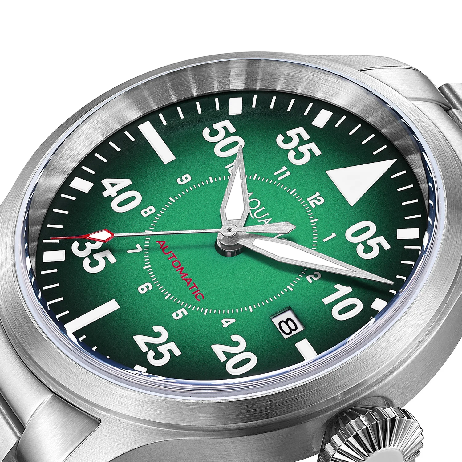 Horizon Hawk Gradient Green dial Automatic Pilot Watch