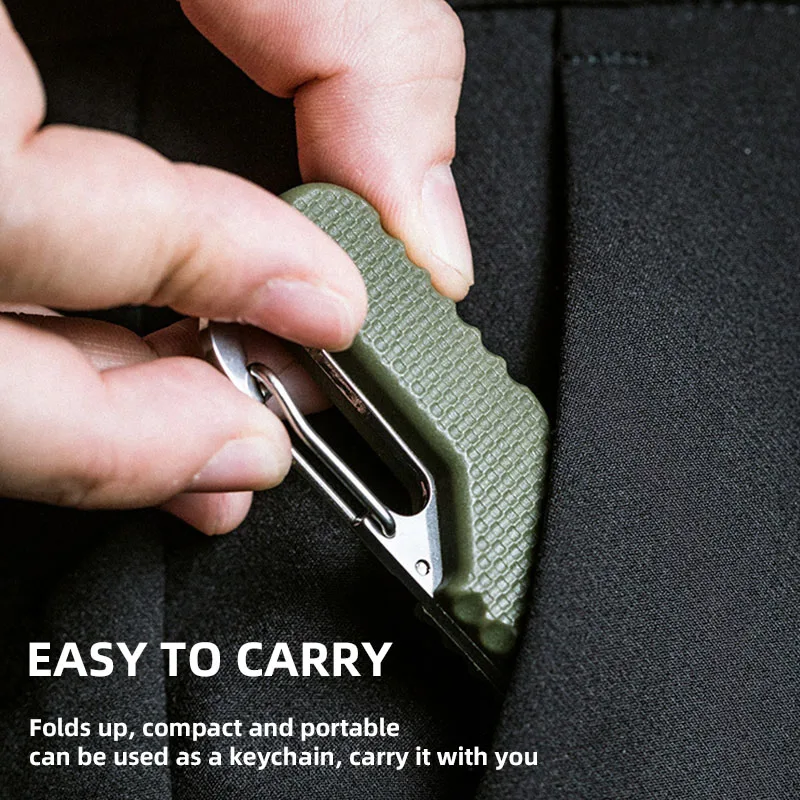 Portable Multifunctional Knife Stainless Open Express Parcel Strap Cutter Emergency Survival Tool,Carry-on Unpacking Box Opener