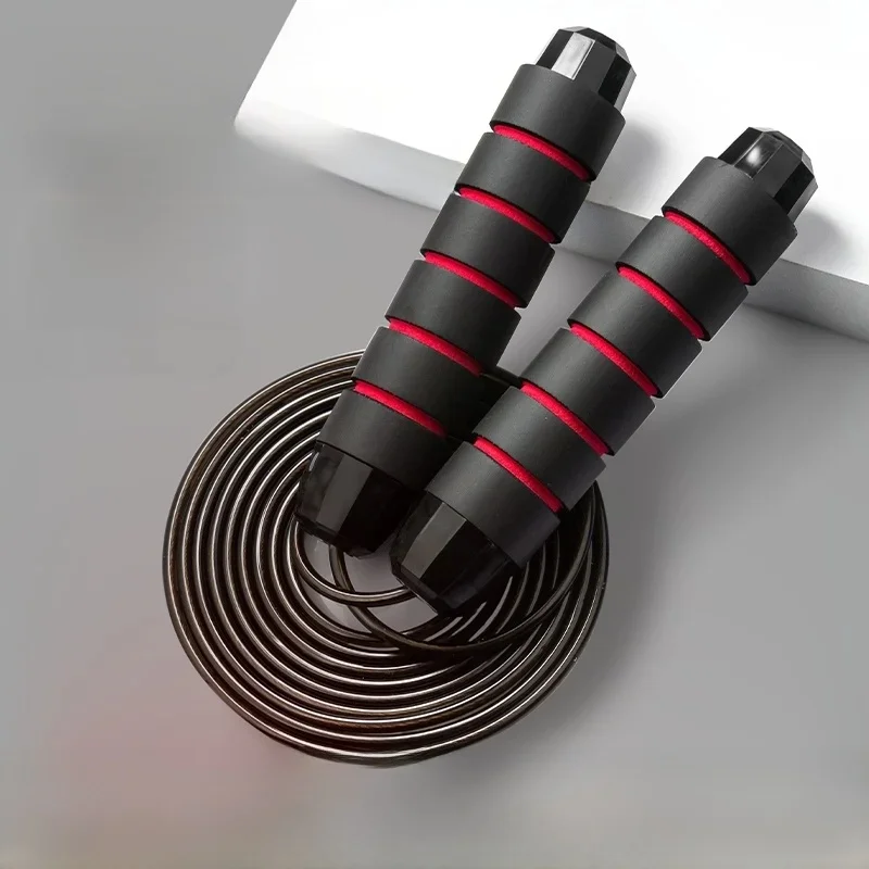 Corde à sauter en fil d'acier, exercice de saut réglable, Fitness, entraînement, équipement de Sport à domicile, étudiant sans enchevêtrement