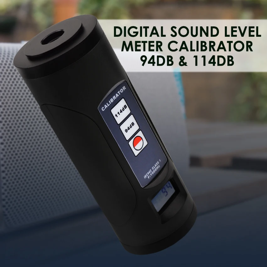 Digital Sound Level Meter Calibrator 94dB & 114dB for 1/2