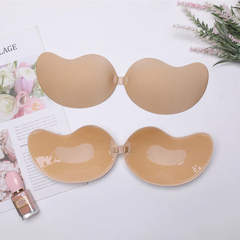 New Sexy  Invisible Bras Women Push Up Silicone Mango Bra Self Adhesive Seamless Strapless Front Closure Gel Lingerie Hot