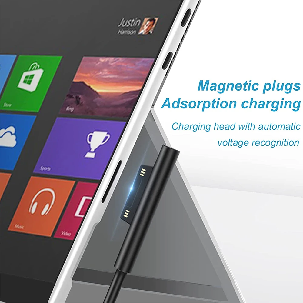 Зарядное устройство для ноутбука Microsoft Surface Pro 3 4 5 6 7 8 X, 65 Вт, 15 В, 4 а