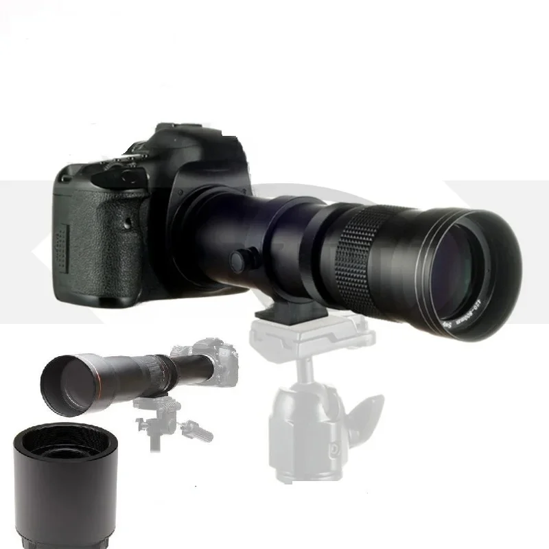 JINTU-Téléobjectif manuel, 420-1600mm F/8.3-16, pour IL 80D 90D T3 T3i T4i T5 T5i T7 T6i T6s T7i SL1 SL2 60D 70D 77D