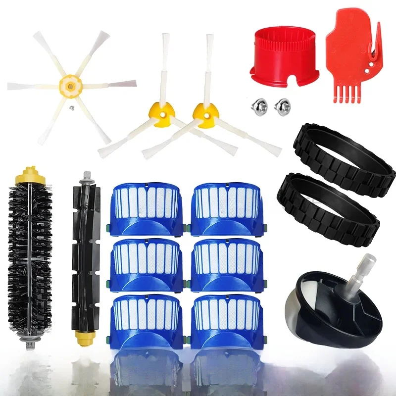 Pièces de rechange pour aspirateur iRobot Roomba série 600, 610, 620, 625, 630, 650, 660, 680, brosse latérale principale, filtre Hepa, accessoire