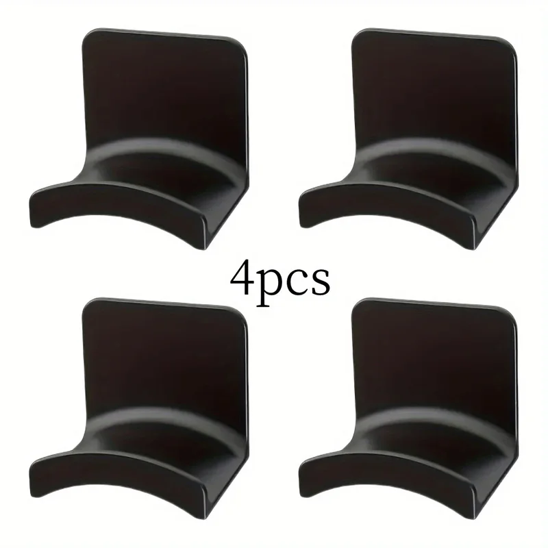 4-Pack Wall-Mounted Headphone Holder – No-Drill Space-Saving Earphone Storage Rack