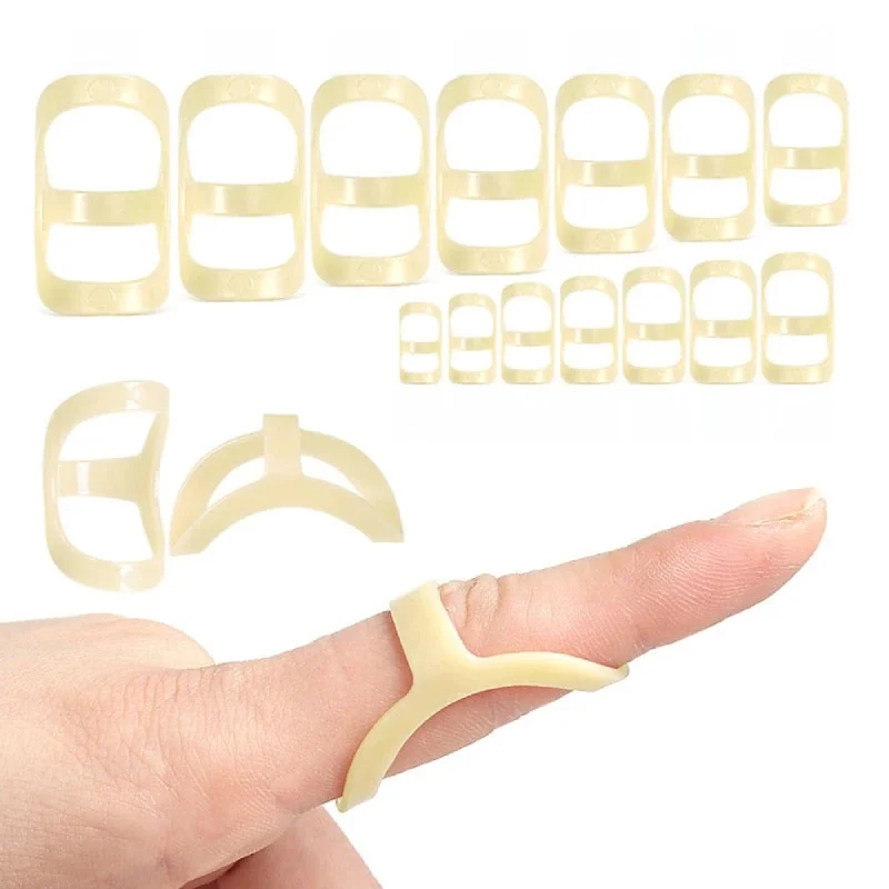 5 szt. Zmywalny stabilizator palca Anti-deformacja chroń rękę wygodny stabilizator palca Brace owalny spust szyna na palec — zdjęcie 2