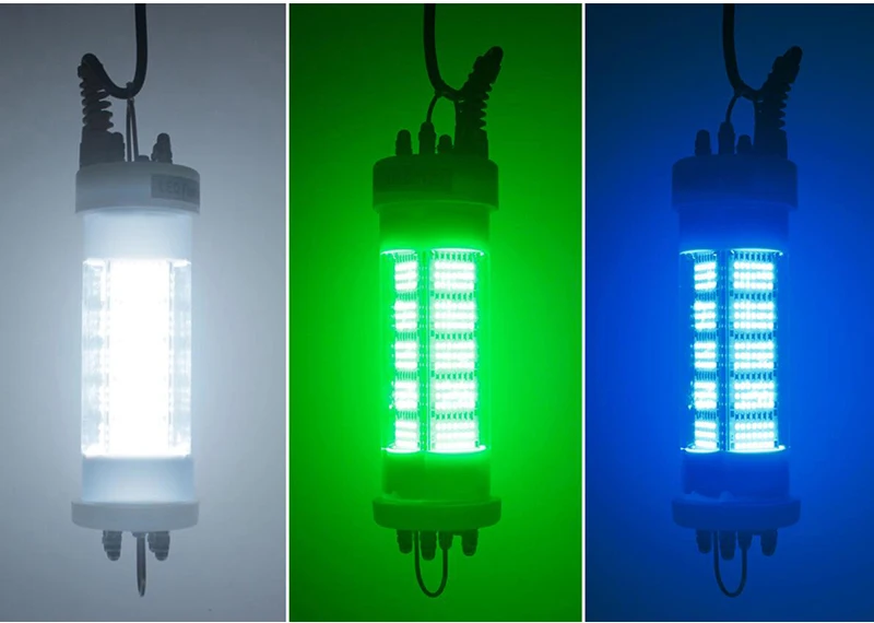 140W 12V LED Underwater Fishing Light IP68 Waterproof Submersible Fish Finder Lamp Night Boat Fishing Bait Light