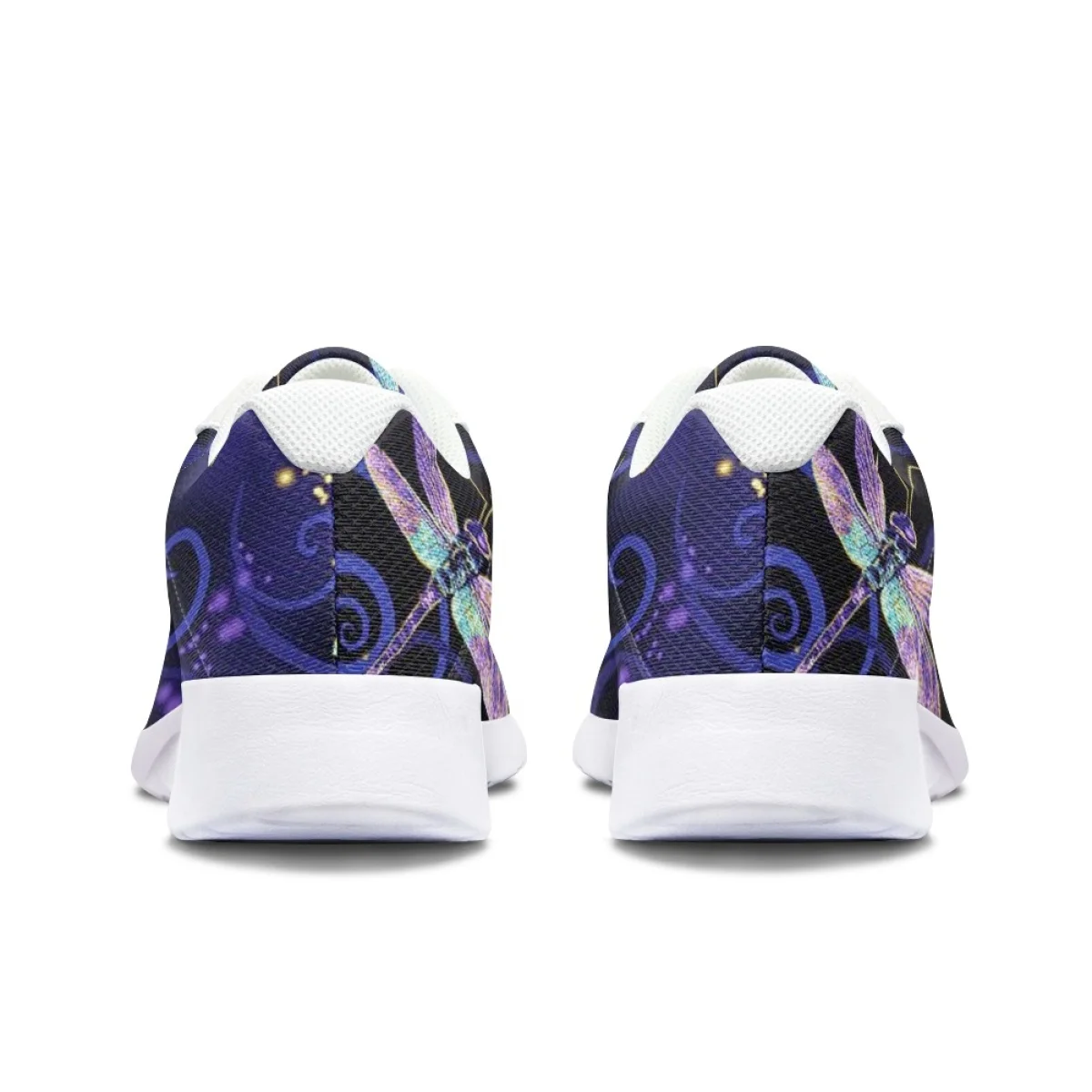 Sapatilhas Absorventes de Choque Resistentes ao Desgaste das Mulheres, Dragonfly Color Print, Brand Design, Home Yoga Fitness Shoes, Cozy, Ladies Outdoor Sneakers