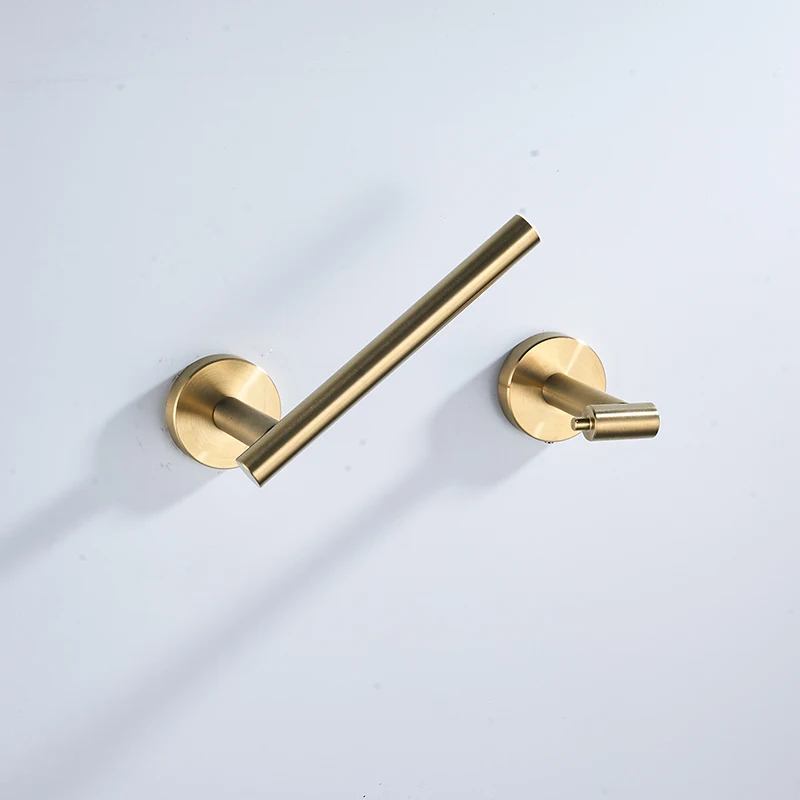 Tissue Roll Holder Wall Mounted Funny Toilet Paper Holder Spare Organizer Bathroom Roll Holder Kitchen Toilet Paper Holder Gold