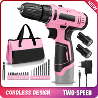 Cordless impact drill 28N.m electric screwdriver Rechargeable Battery Cordless Hammer Drill 25 + 1 torque settings 2-speed tools