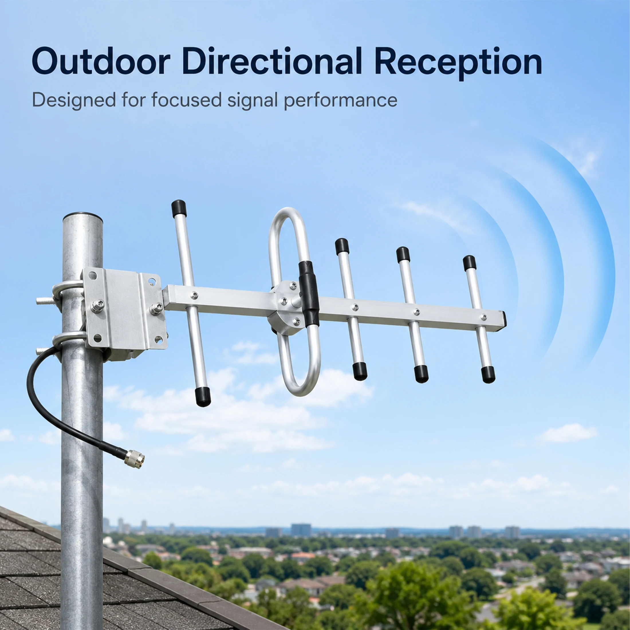 Long-Range LoRaWAN 824-960MHz Yagi Antenna 9dBi High Gain Ideal for EU868 Helium Hotspots Miners Outdoor Solution view 6