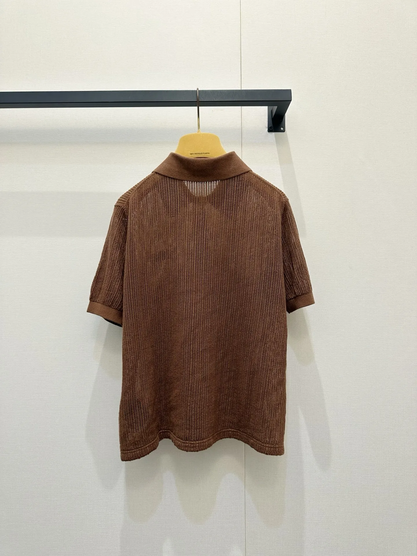 

2026 New Fashion Spring Vintage Color Block Slimming O-Neck Striped Half Sleeve for Women High Quality