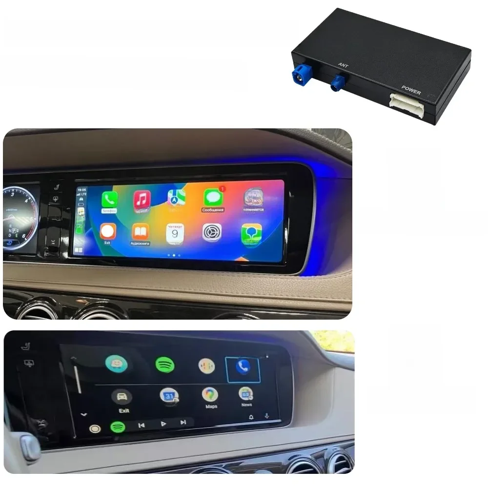 Draadloze Apple CarPlay-module voor Mercedes Benz S-Klasse W222 2014-2018 Android Auto Interface - afbeelding 2