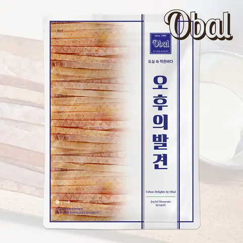 오발 이카스틱오징어 1kg 오리지널 오징어스틱 / 마른안주 / 얇은 오징어 건어물 / 맛보기소스