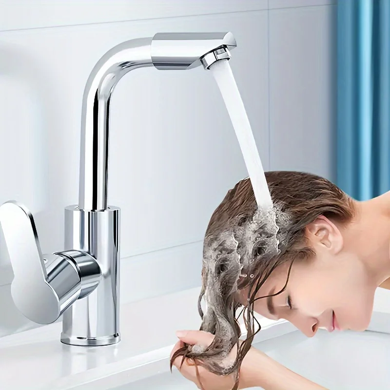 Universal Vegetable Basin Faucet Bathroom Faucet2-in-1 Sink Washbasin  Washbasin Household Hot Cold Water Hot Cold Water Faucet