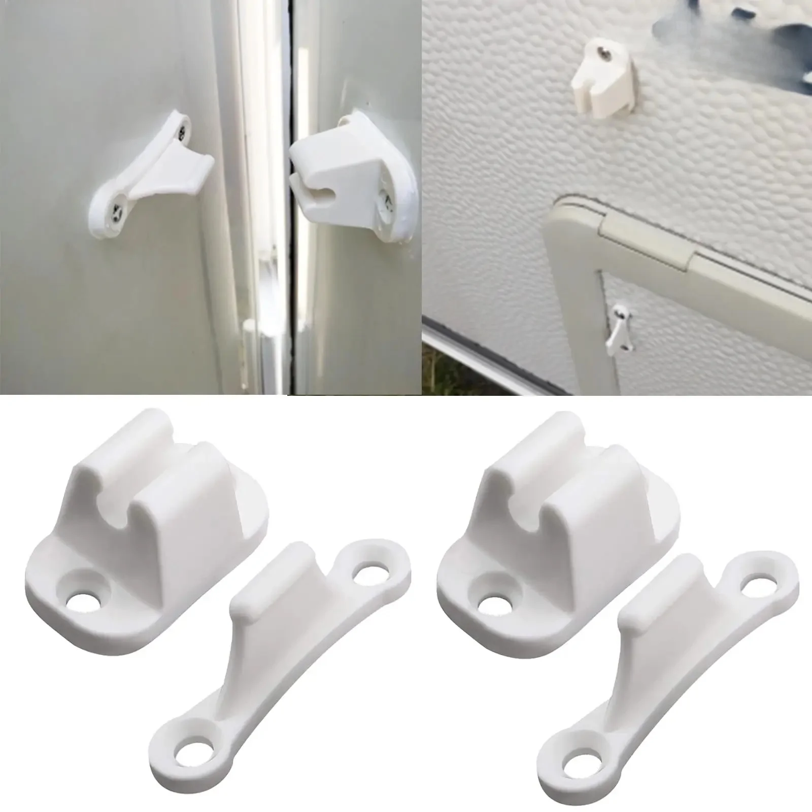 Loquet de retenue de porte de camping-car, loquet de retenue de porte, caravane, camping-car, pièces de rechange de bateau, 2 pièces