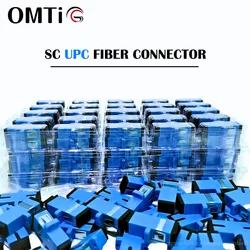 OMTiG SC UPC Adapter Connector 50-500PCS Simplex SM Single mode Plastic Fiber Optic Coupler Big Sell