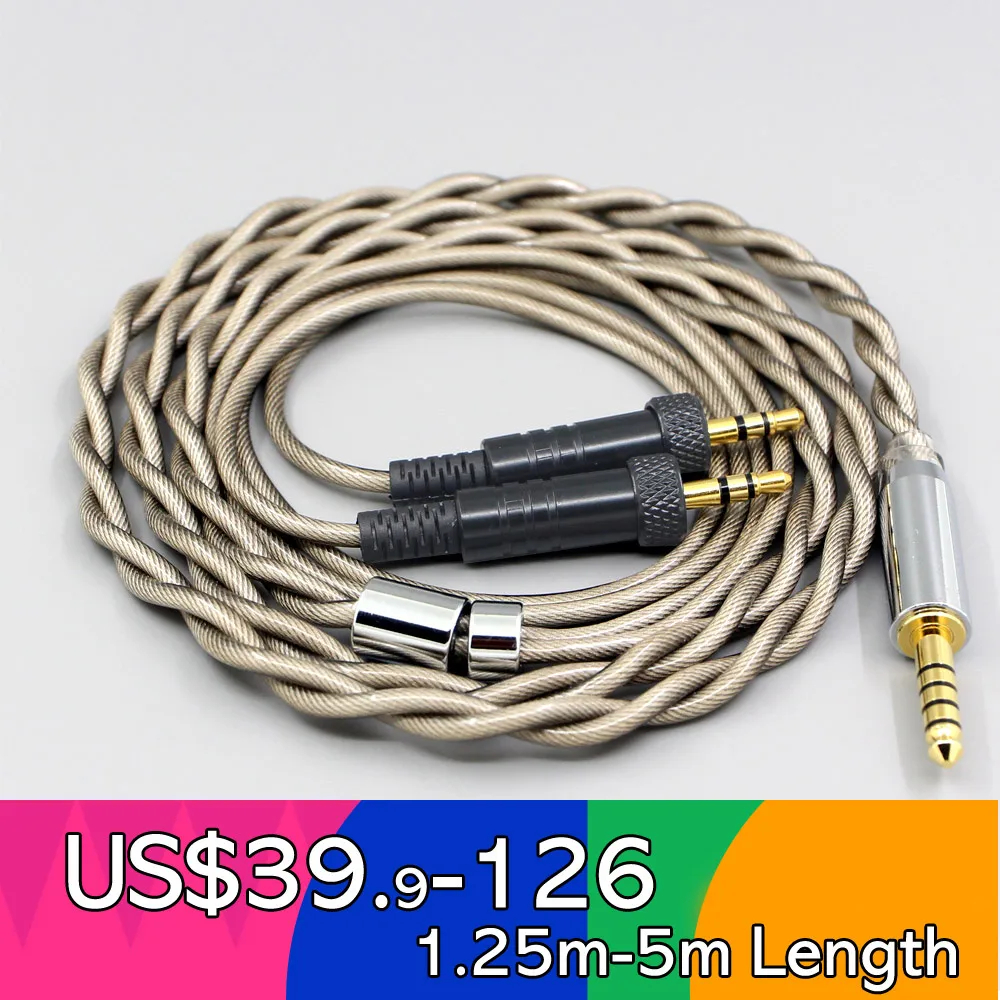 

Type6 756 core 7n Litz OCC Silver Plated Earphone Cable For Sony MDR-Z1R MDR-Z7 MDR-Z7M2 With Screw To Fix LN007840