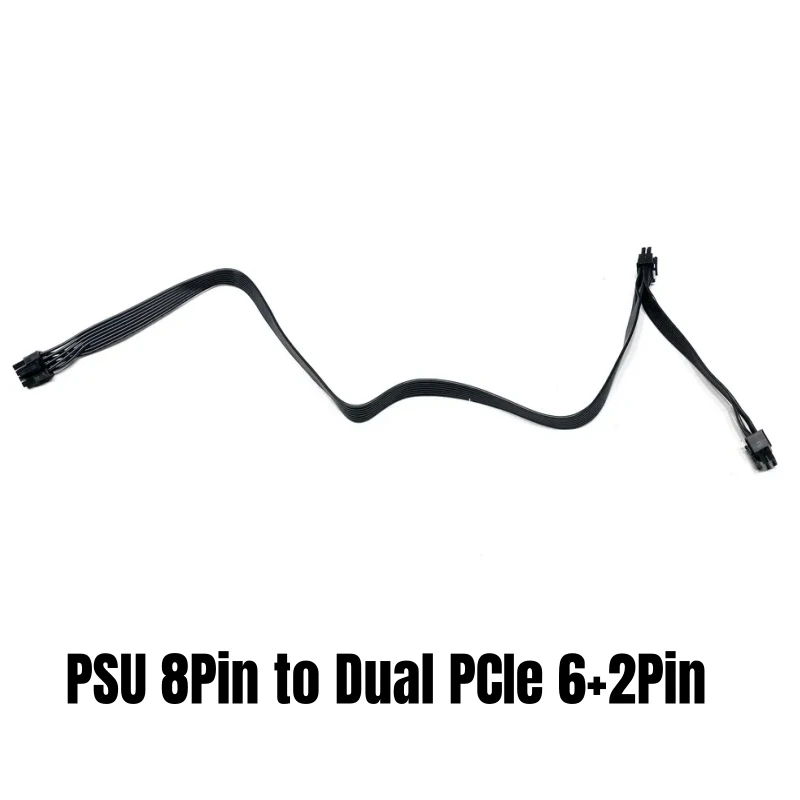 PCIe Dual 8Pin 6+2Pin GPU Power Cable for GIGABYTE P750GM 750W, P850GM 850W, P1000GM 1000W GOLD Modular Power, Flat Cable 18AWG