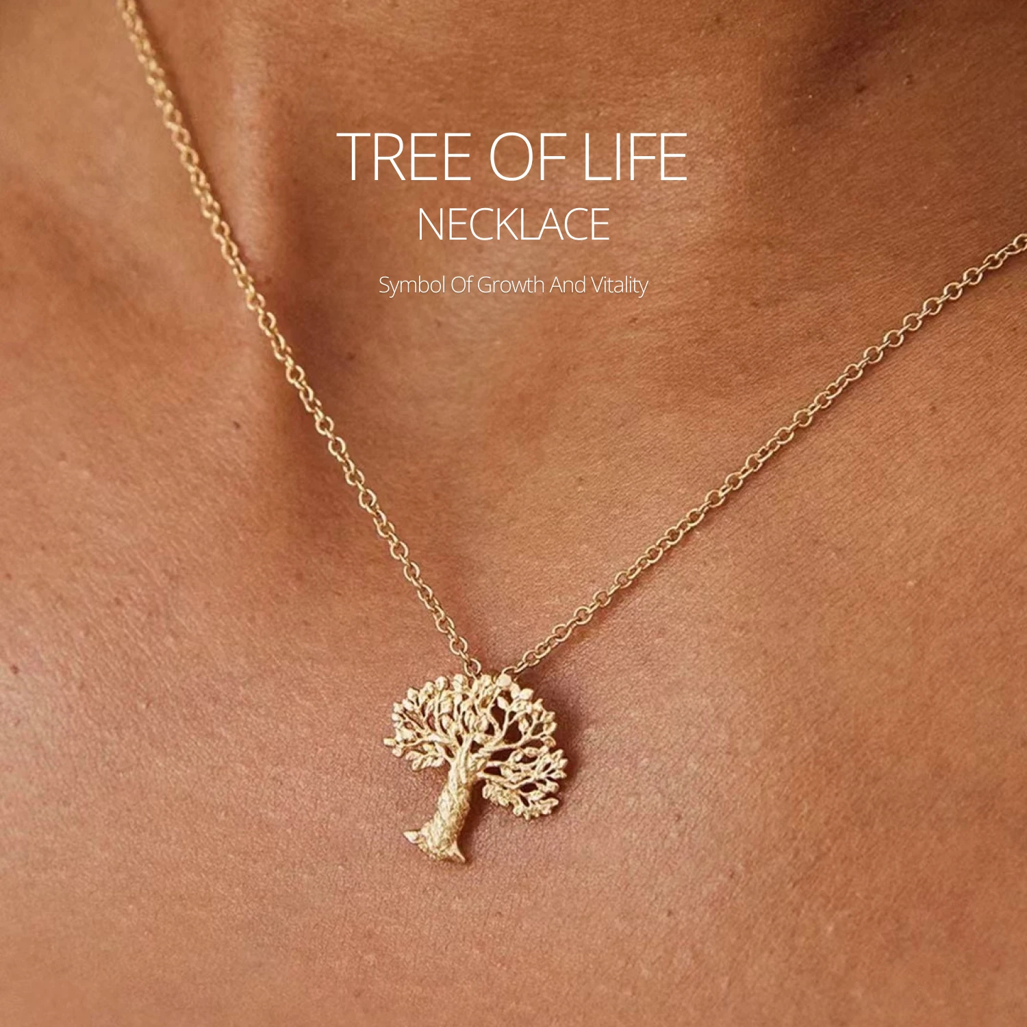 

Tree of Life Pendant Necklace 24K Gold Plated Necklace Luxury Gold Plated Necklace Jewelry Gift for Women Man