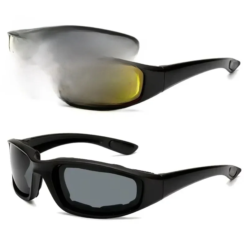 AliExpress NONE Sports Windproof Cycling Glasses Men Women Motorcycle Riding Anti-UV Goggles Yellow/Grey Lens Sunglasses Car Driving Eyewear