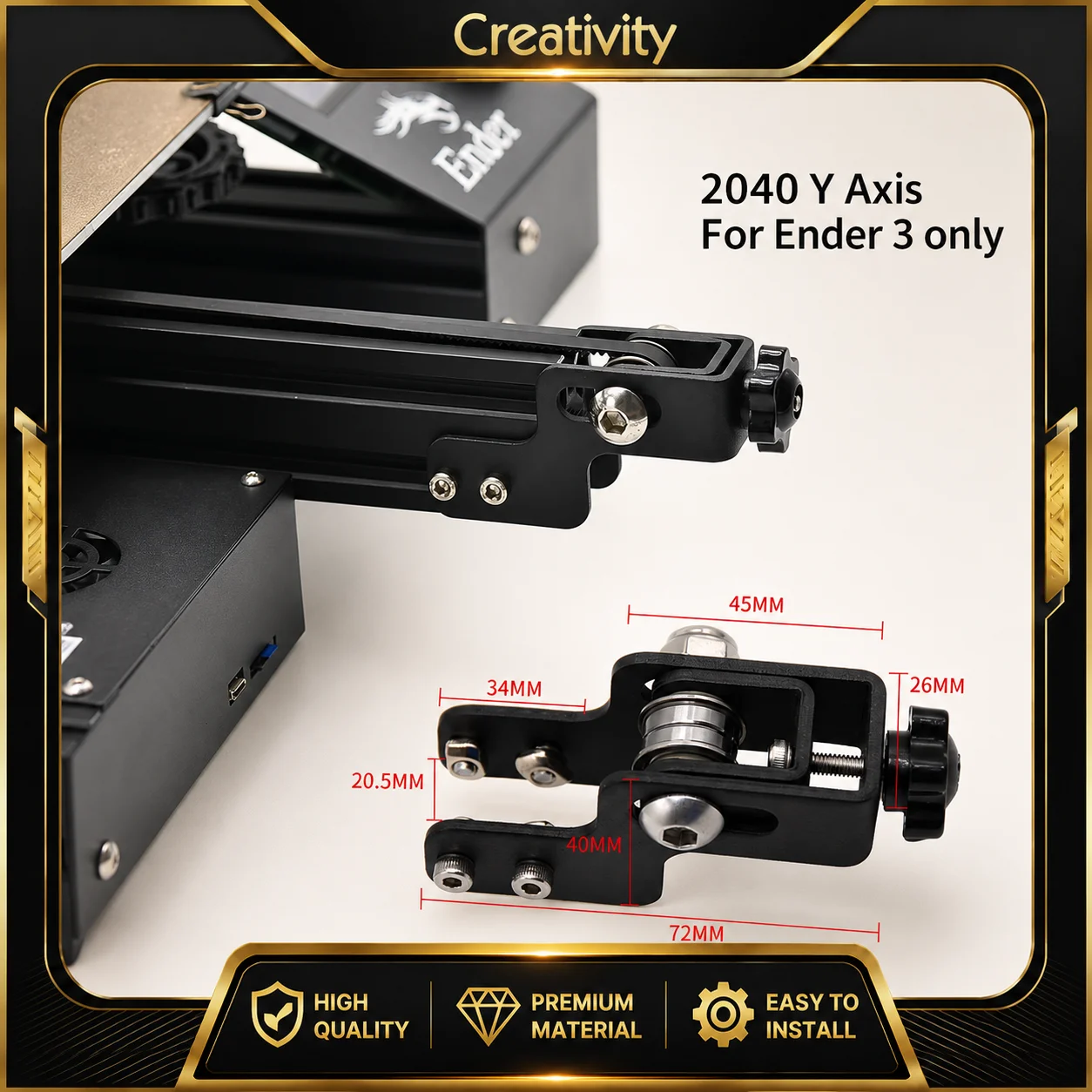3D Printer Part Belt Tensioner 2020 Profile X-axis 2040 4040 Y axis Synchronous Belt Timing Stretch Tension For Ender 3 CR10