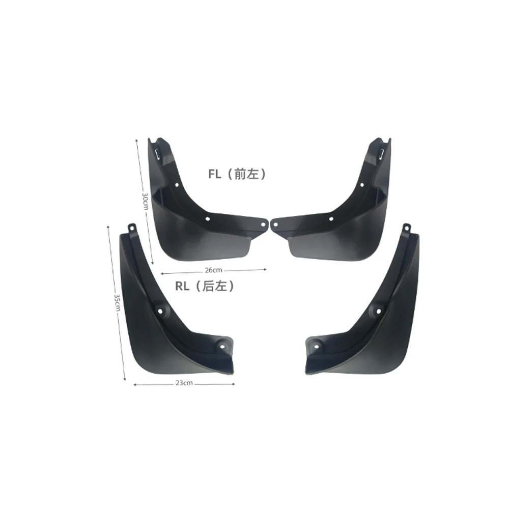 4 قطعة اللوحات الطينية لمرسيدس بنز EQC N293 400 2020 ~ 2025 واقيات الطين سبلاش درابزين مشاعل المفسد عجلة الحرس غطاء الملحقات #3