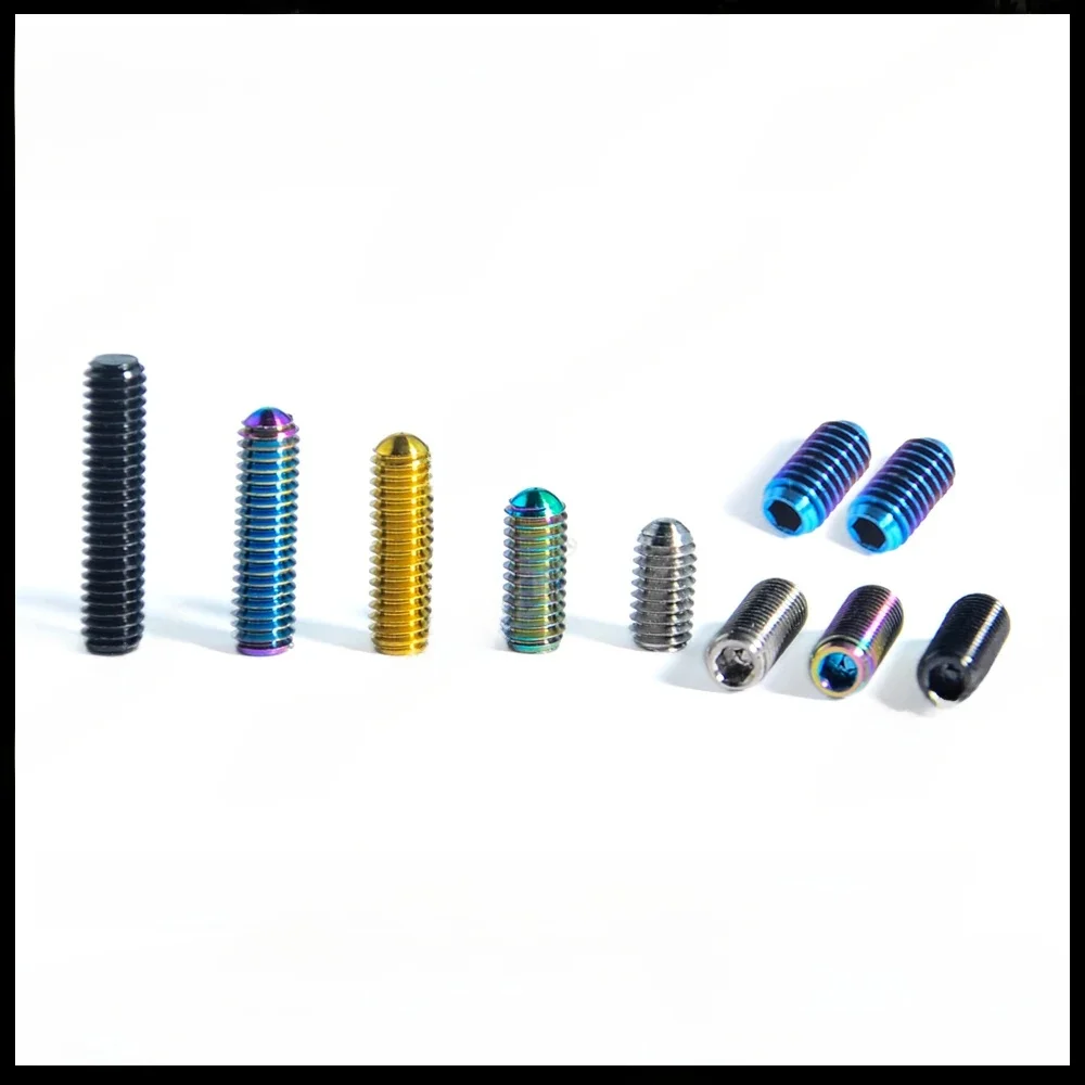AliExpress TAIMEILI-Titanium Alloy Screw, M4 Headless Machine, Top Wire, Bicycle Transmission, H/L Adjustment Screw, 1Pcs