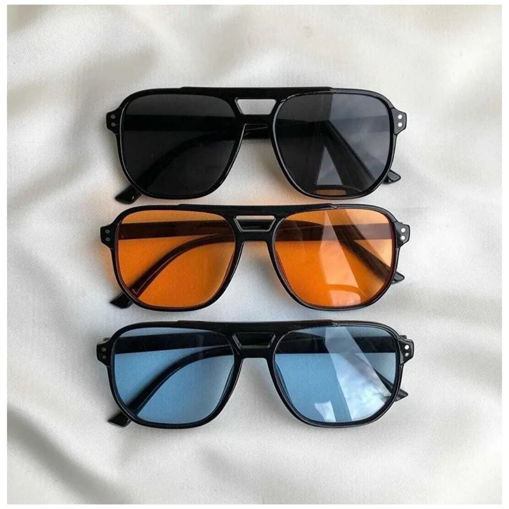 New Season Tinted Glass Unisex Triple UV Filter Beach Holiday High Protection Gift Accessories Sunglasses Set Unisex Sunglasses 3