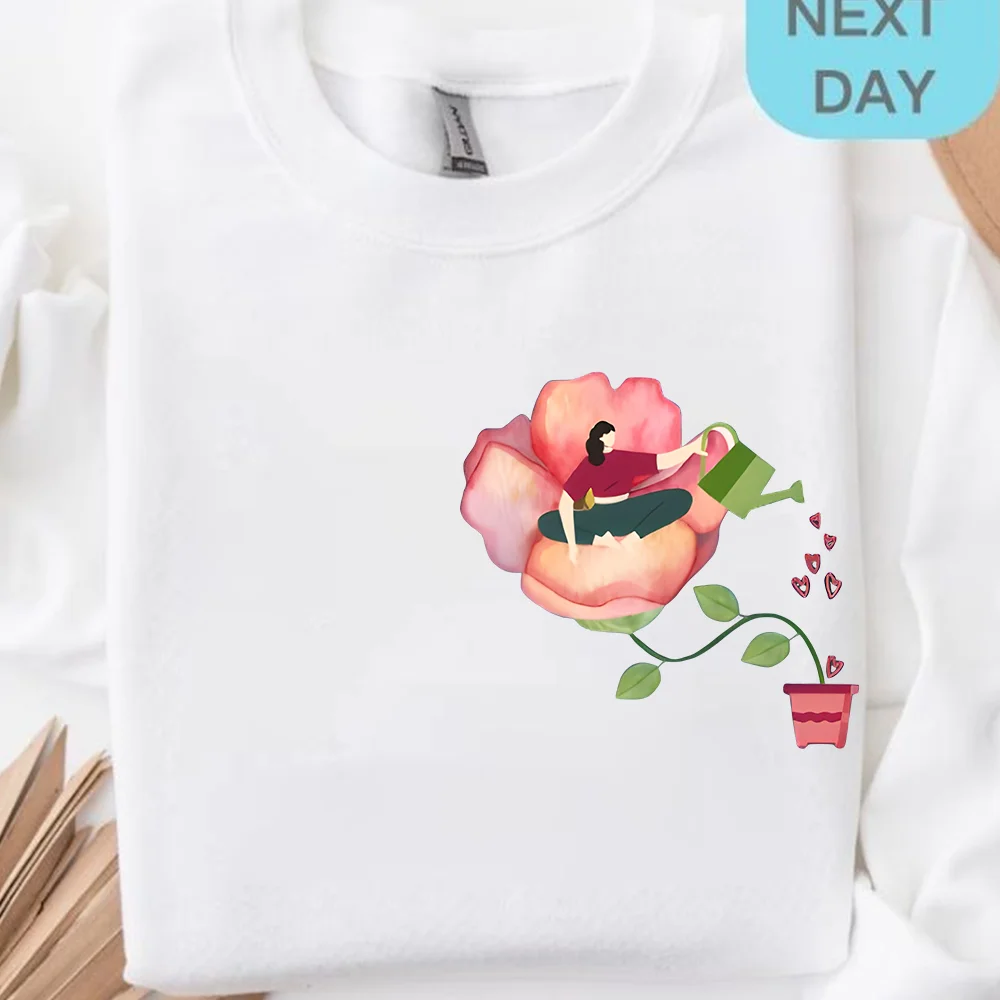 ルーズカジュアルパーカー Y2K 芸術的でスタイリッシュな女性ソフト服グラフィックストリートファッションレディースセーターフィットユニセックス冬スタイル