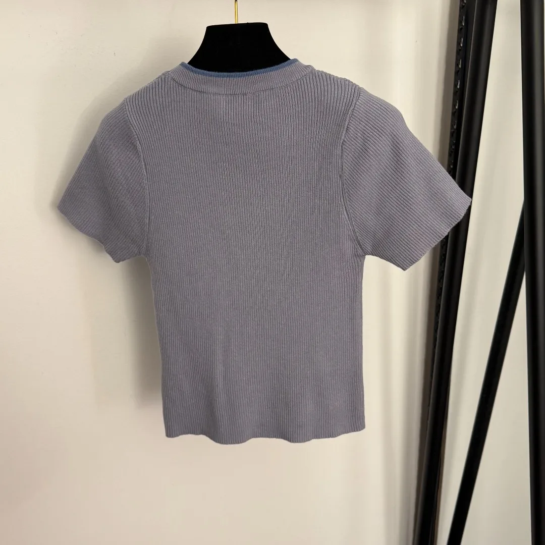 

26, новая женская футболка ранней весны, вязаный пуловер, короткий стильный утягивающий модный топ