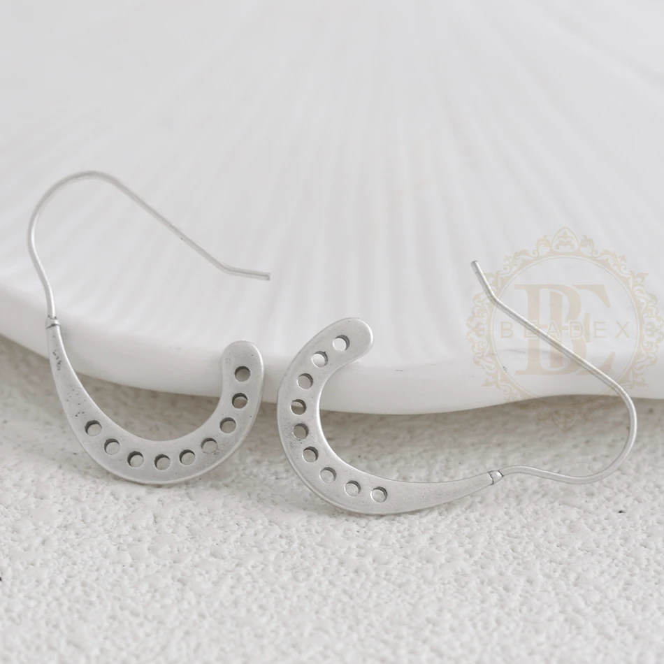 DIY Supply-2 قطعة من مكونات القرط المصنوعة من النحاس الصلب - غير منتظمة 32.9 × 21.5 مم (4921C-8)