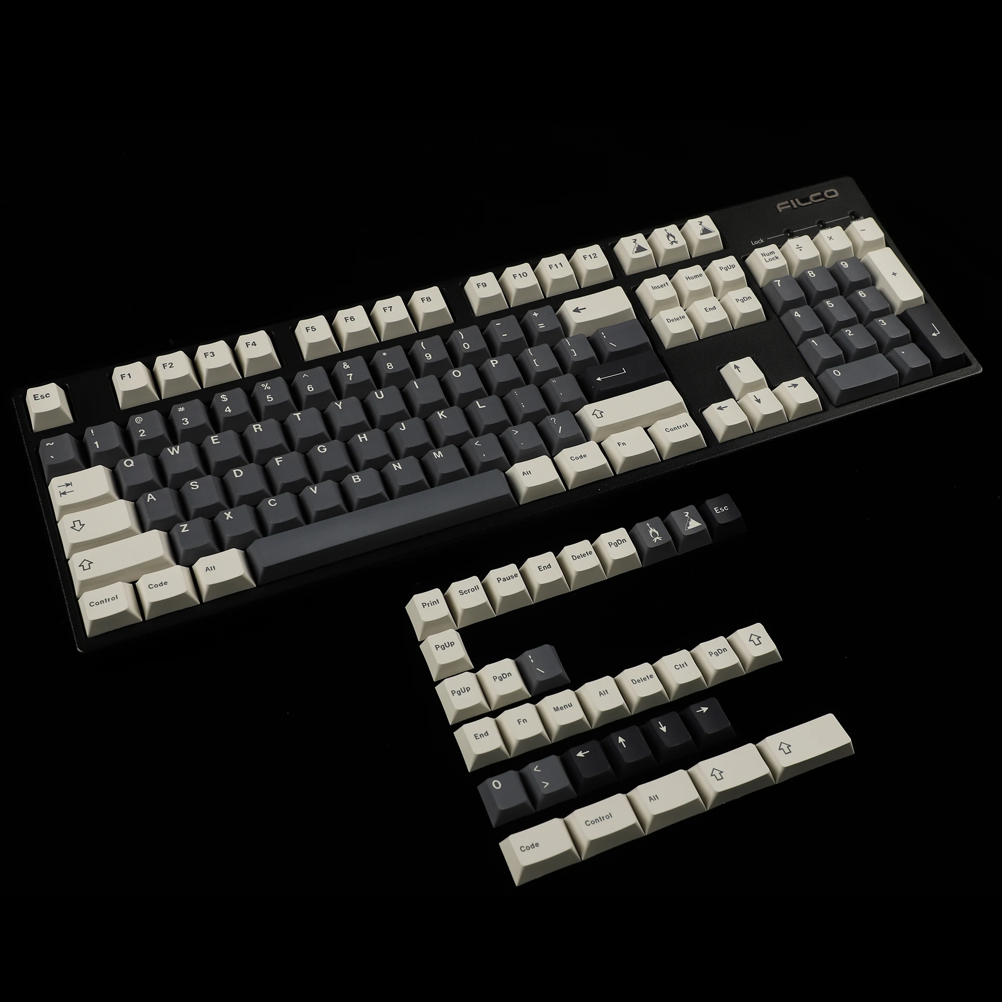 136 Phím Tro Núi Lửa Keycaps Nhuộm Phụ PBT Anh Đào Hồ Sơ Chìa Khóa Mũ Lưỡi Trai TKL 61 64 68 75 87 96 104 108 Keychron MX